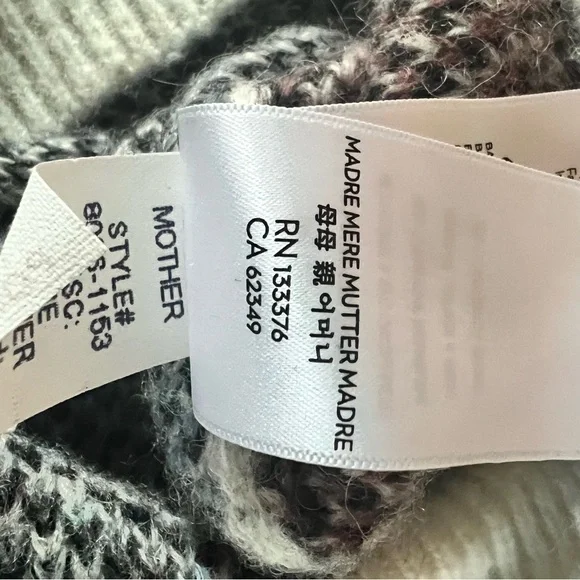 MOTHER the jumper alpaca and wool blend sweater in the TROUBLE variant. - Picture 7 of 8